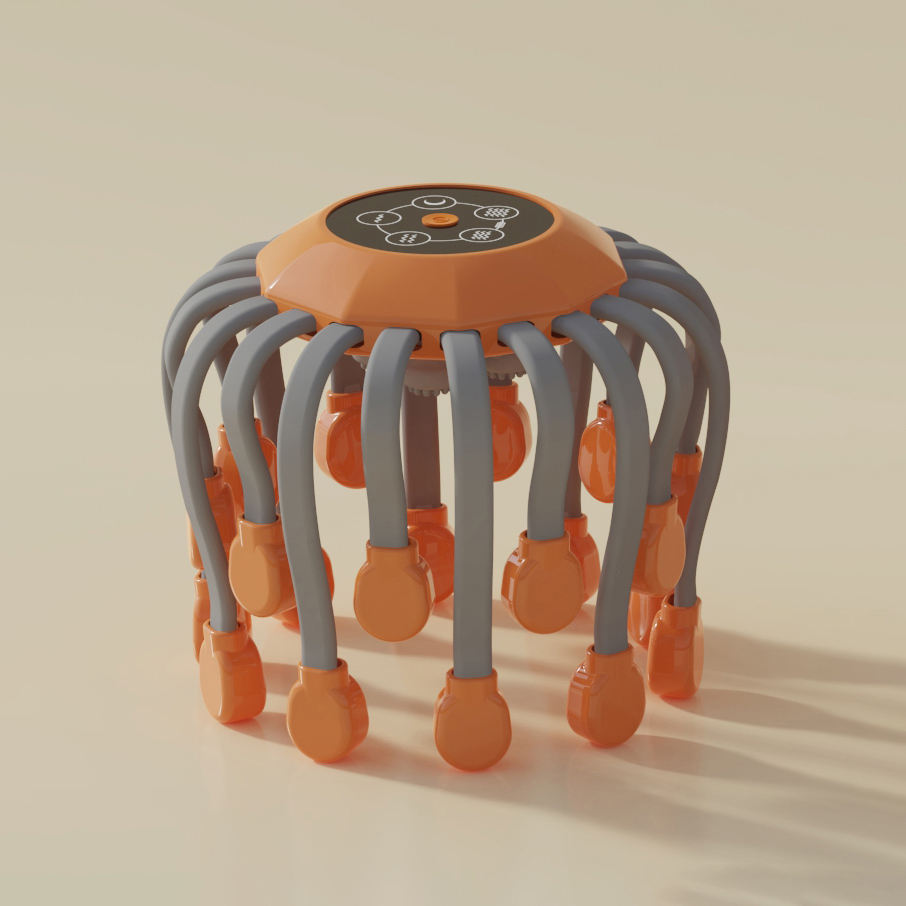 Scalp Massager with 20 Heads, 5 Modes & Red Light Tips