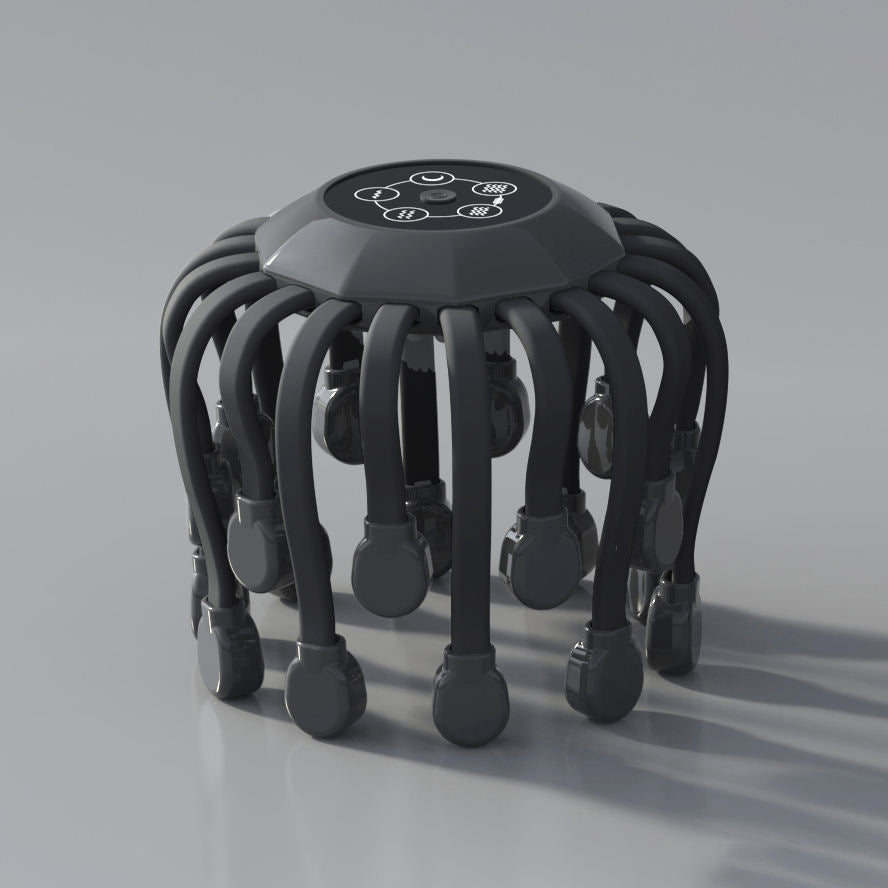 Scalp Massager with 20 Heads, 5 Modes & Red Light Tips