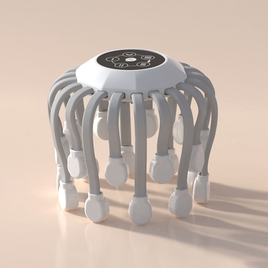 Scalp Massager with 20 Heads, 5 Modes & Red Light Tips