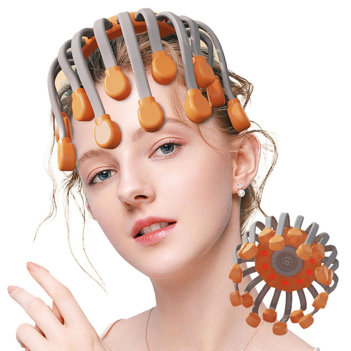 Scalp Massager with 20 Heads, 5 Modes & Red Light Tips
