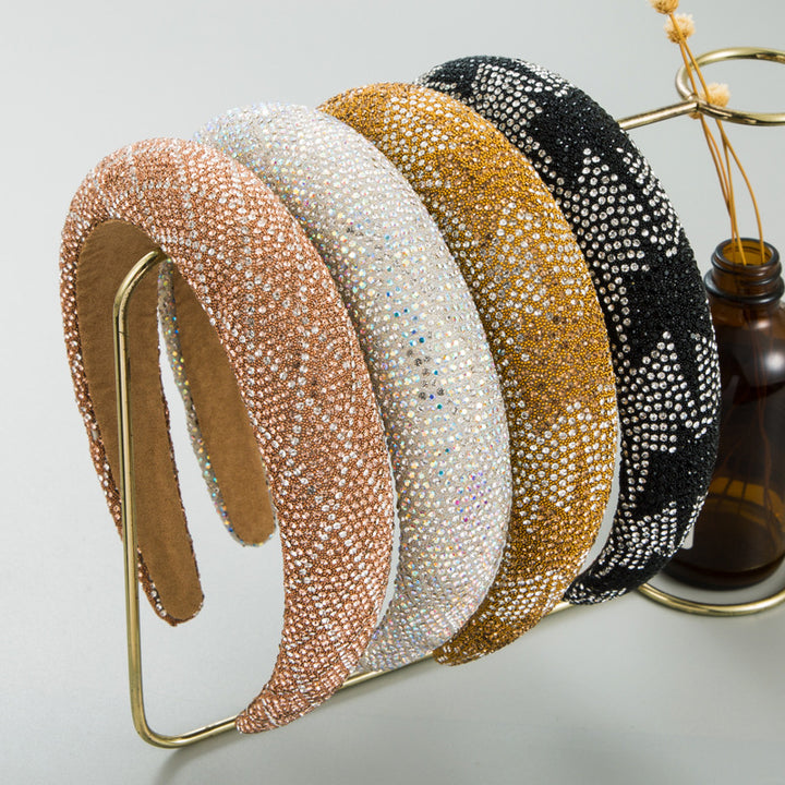 Padded Rhinestone Headband for Effortless Glamour