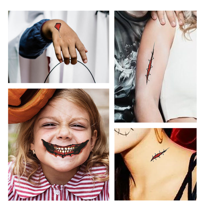 Halloween Temporary Tattoo Stickers for Horror Looks
