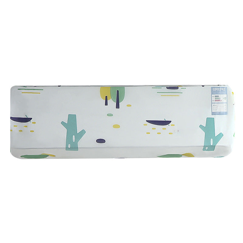Wall AC Dust Cover Set with Fitted Decorative Print