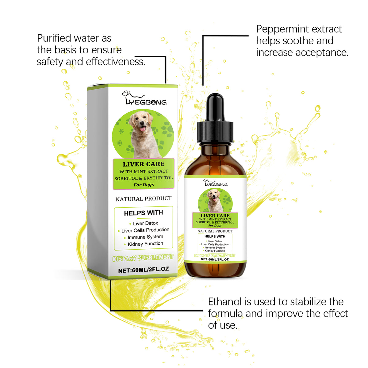 Dog Liver Support Drops With Milk Thistle Extract 60ml