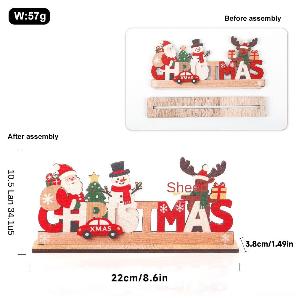Wooden Christmas Sign for Cheerful Holiday Displays