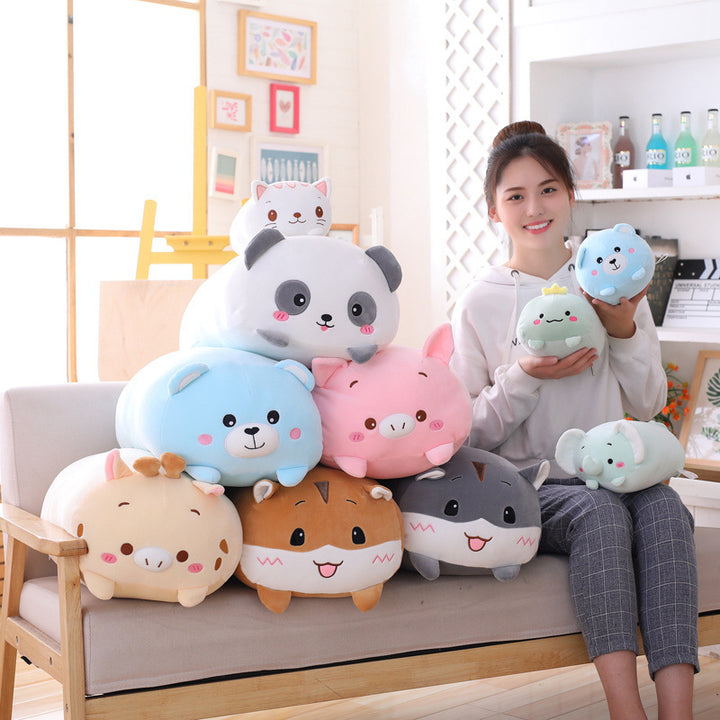 Oversized Cuddly Cartoon Plush Pillow for Cozy Lounging