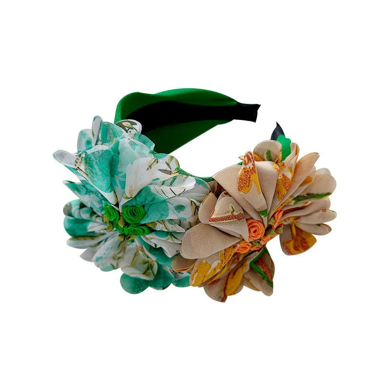 Fabric Flower Headband For Instant Outfit Color & Style