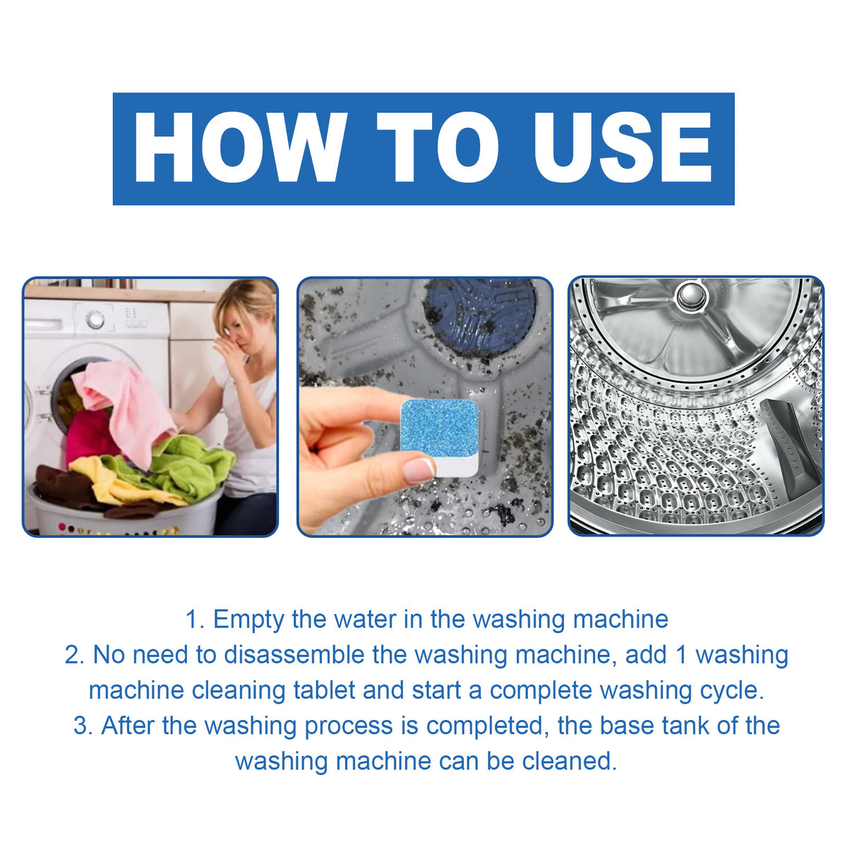 Washing Machine Cleaner Tablets for Cleaner, Fresher Drums