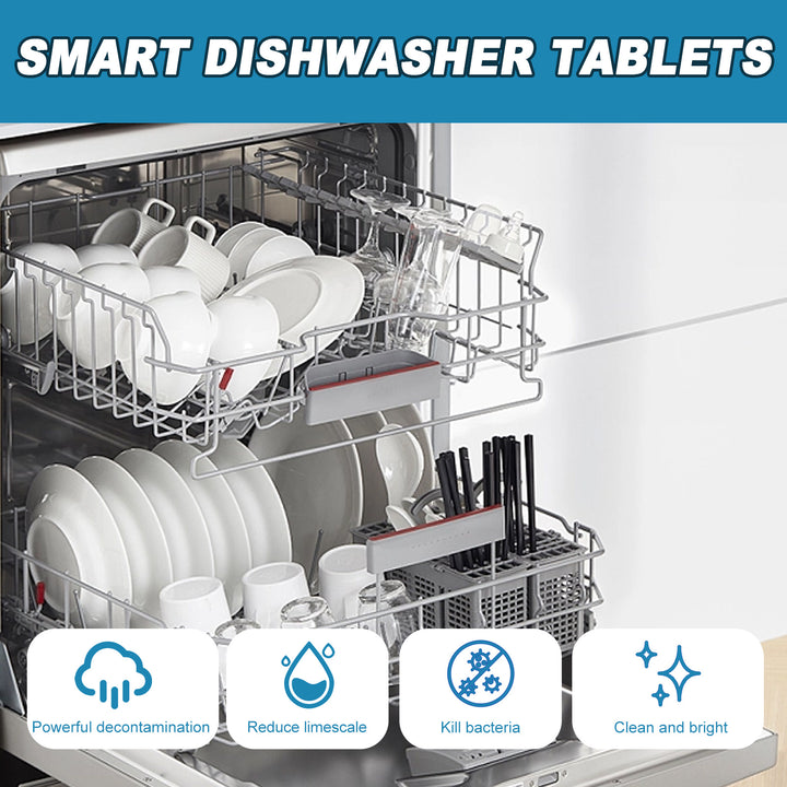 Dishwasher Cleaning Tablets Remove Odor, Limescale & Oil