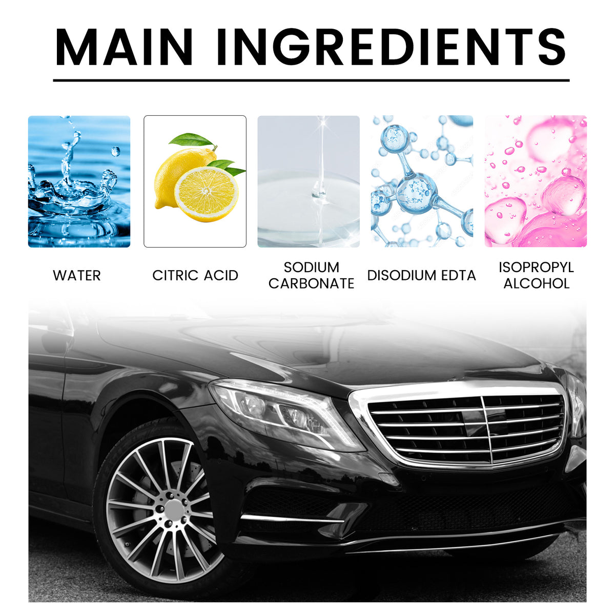 Wheel Rust Remover Spray for a Shiny Car Metal Finish
