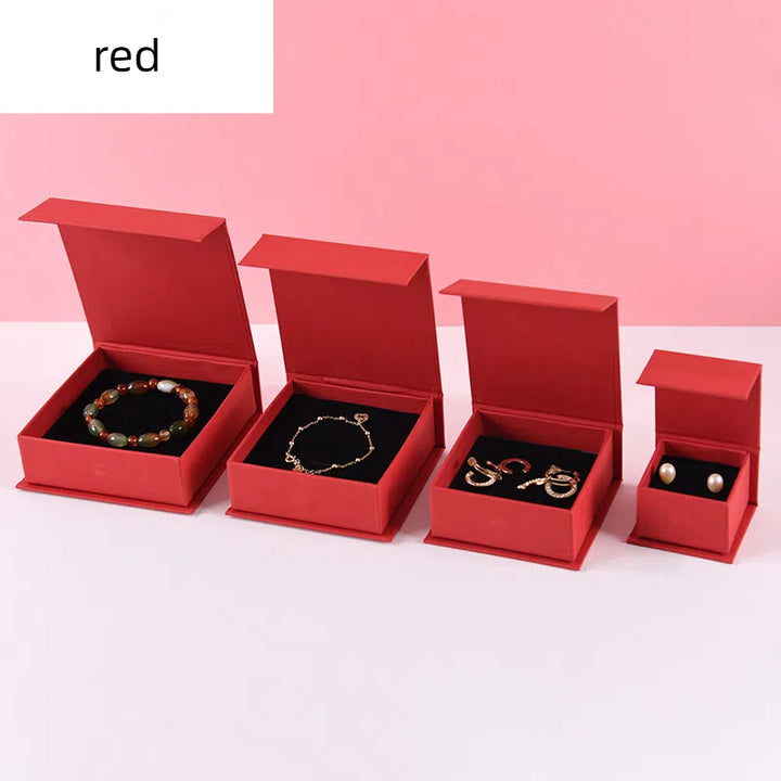 Magnetic Flip Up Jewelry Gift Boxes With Velvet Insert