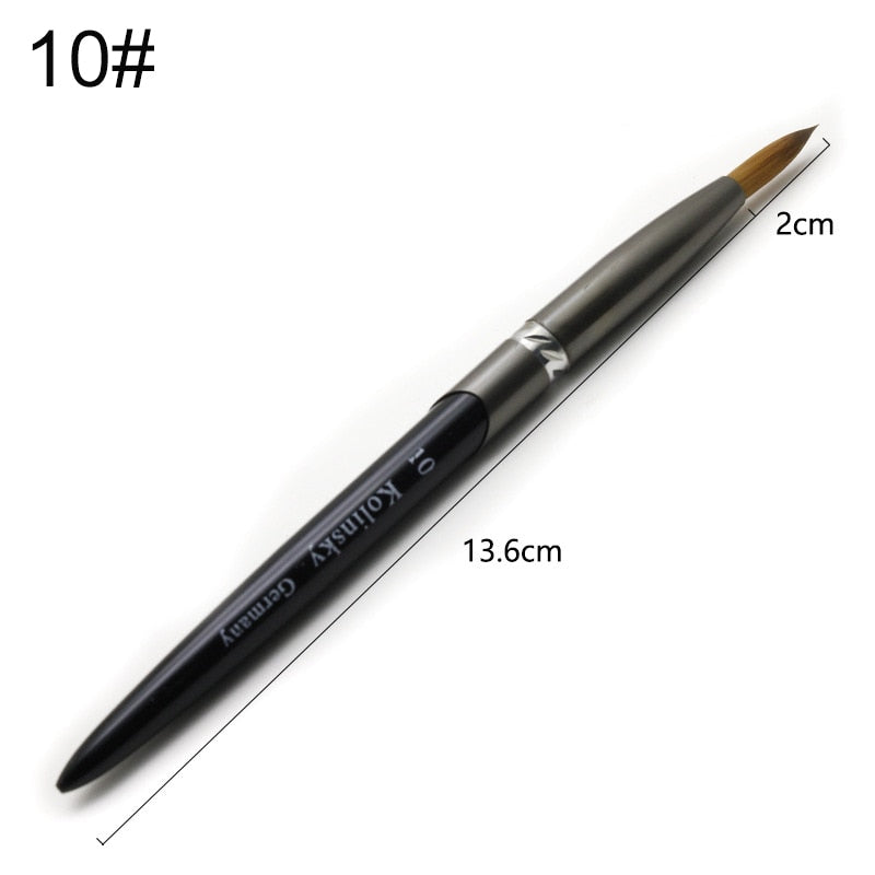 Kolinsky Acrylic Nail Brush — Precision Crystal Pen