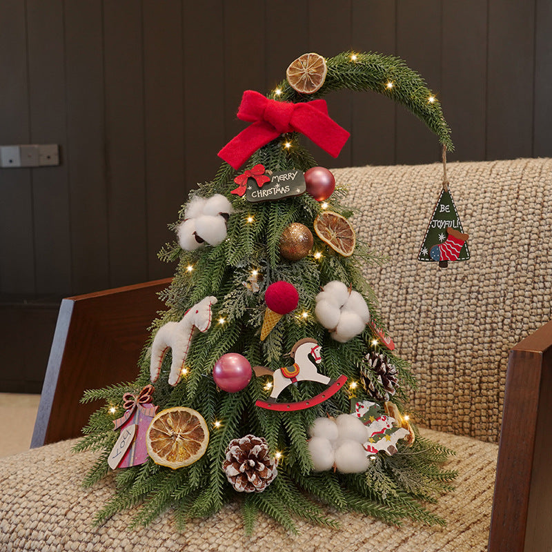 Tabletop Christmas Tree With Elegant PE Foliage