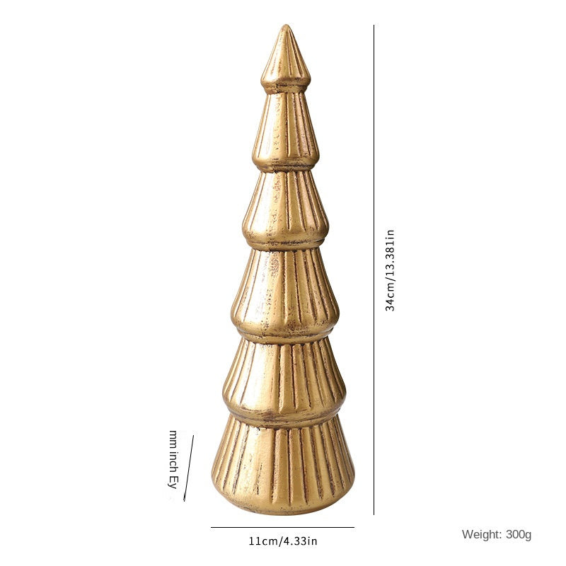 Nordic Wooden Christmas Tree Decor for Tabletop Style