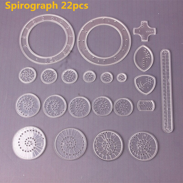 22-Piece Spirograph Drawing Set for Endless Designs