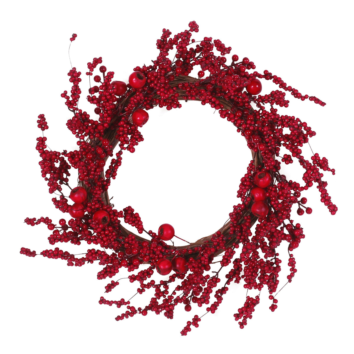 Mixed Berry Wreath 23.5-Inch Festive Holiday Door Decor