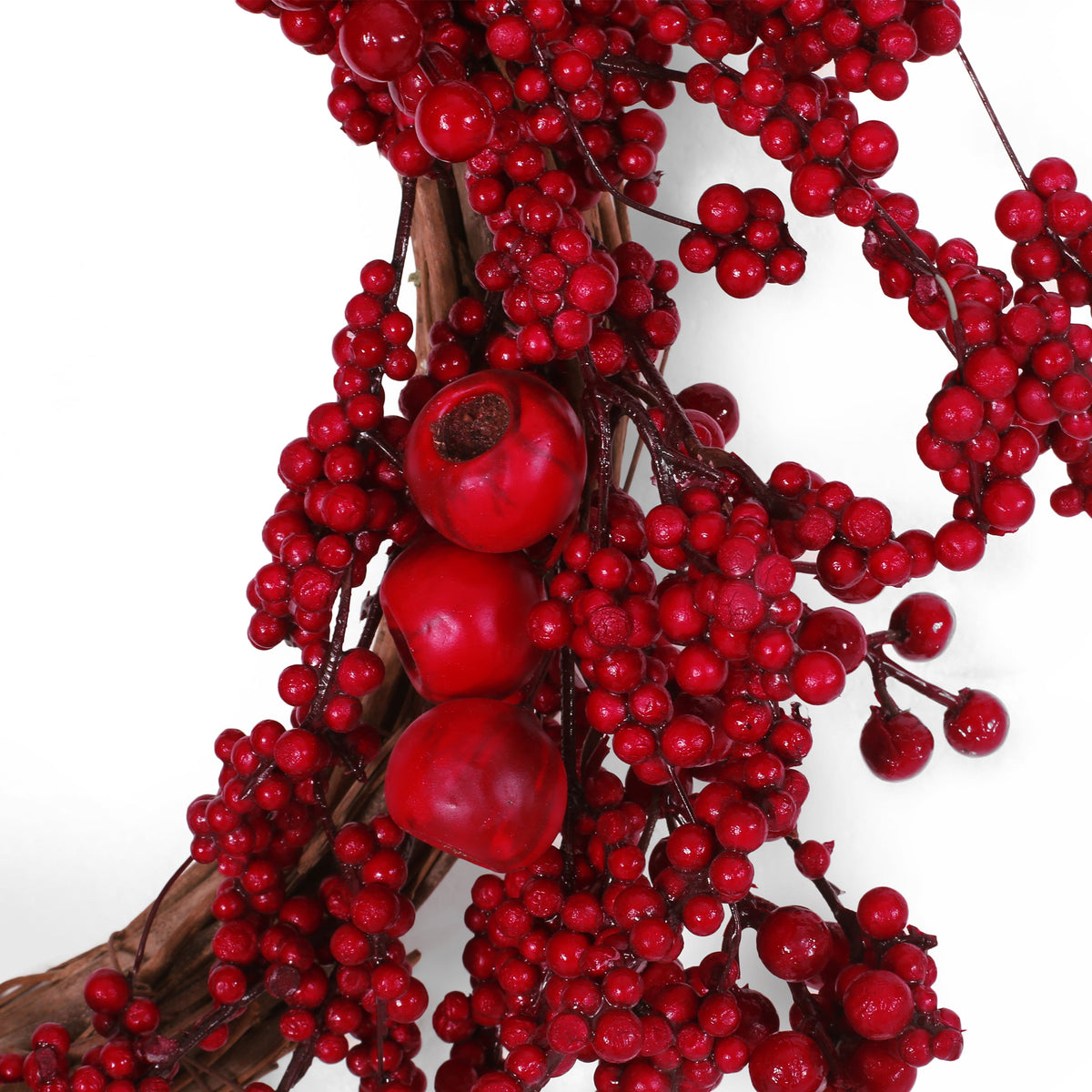 Mixed Berry Wreath 23.5-Inch Festive Holiday Door Decor