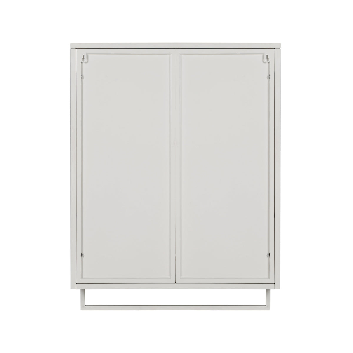 Wall Mounted Bathroom Cabinet with Fluted Glass Doors