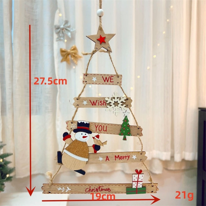 Christmas Wooden Plaque – Rustic Door & Wall Decor