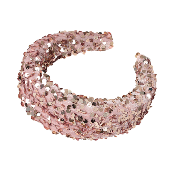 Wide Sequin Headband for Bold Party Style and Events