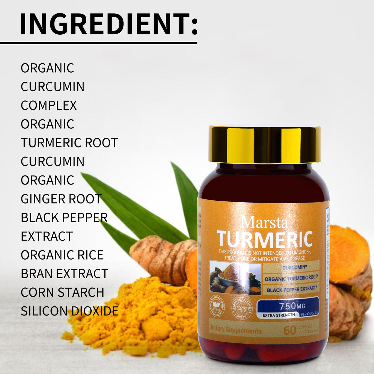 Curcumin 750mg with Bioperine for Joint Health & Absorption