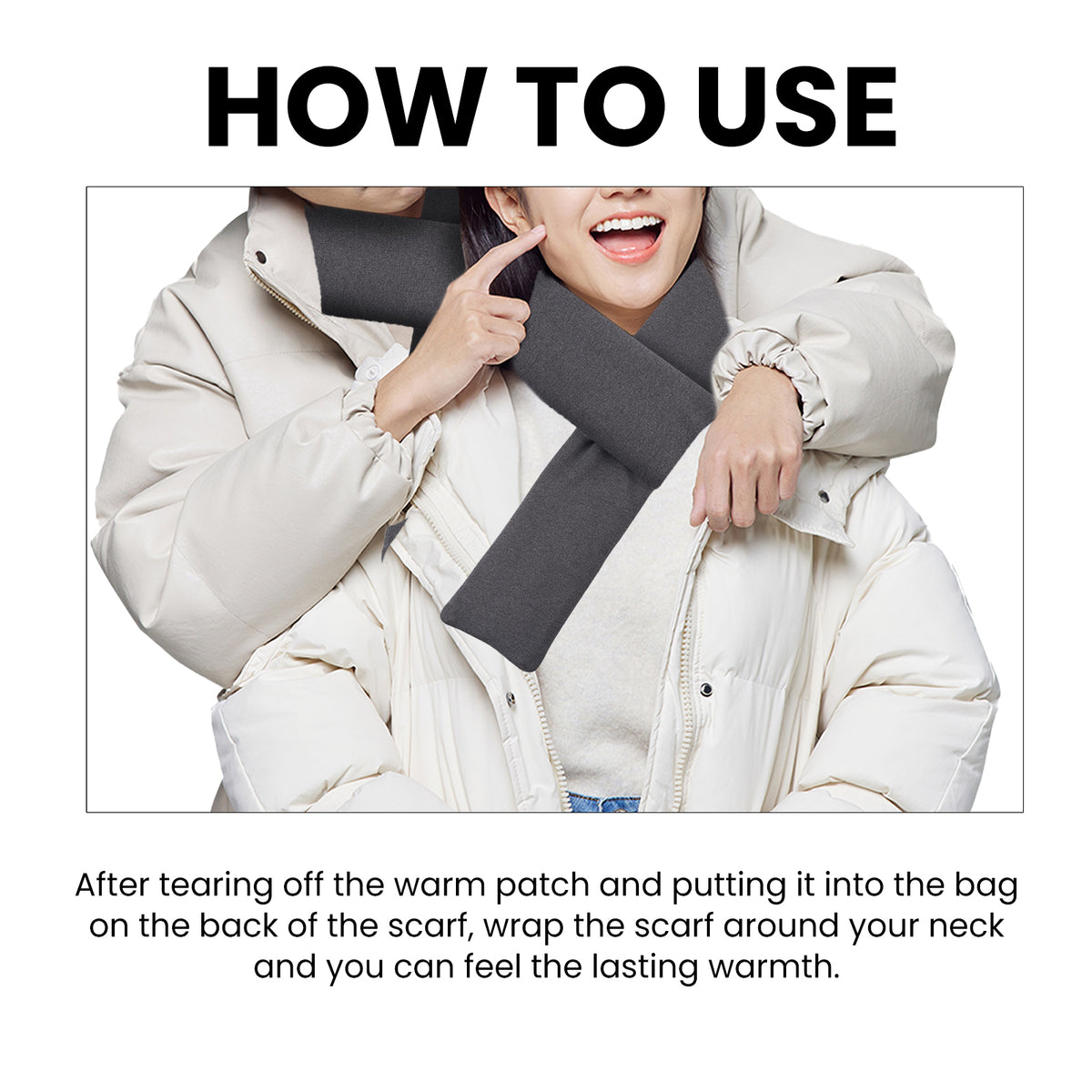 Heated Winter Scarf for Cozy Neck Warmth and Comfort