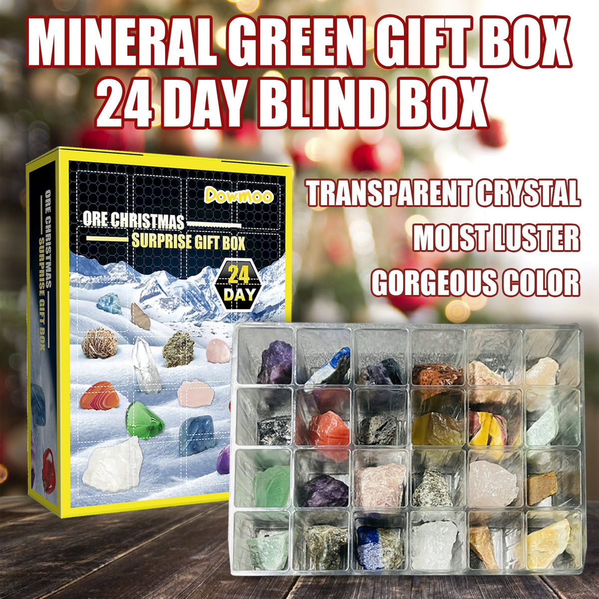 24-Day Mineral Surprise Gift Box Christmas Countdown