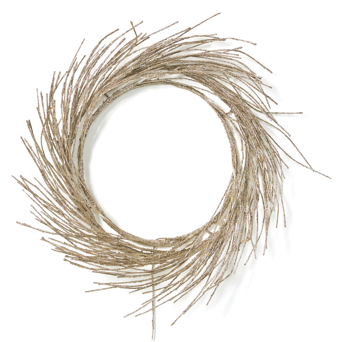 24-Inch Paper Wreath With Warm LED Holiday Glow Decor