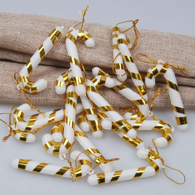 Candy Cane Christmas Ornaments, 24-Piece Festive Set