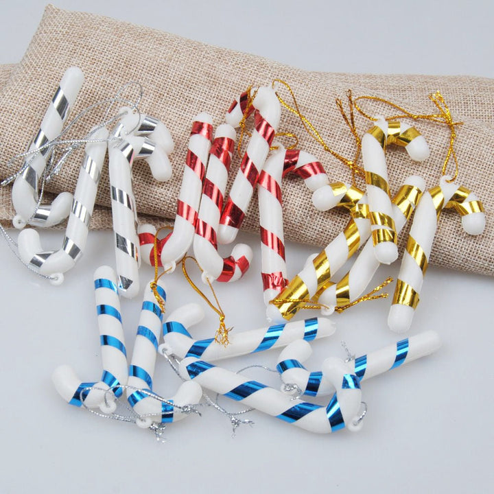 Candy Cane Christmas Ornaments, 24-Piece Festive Set