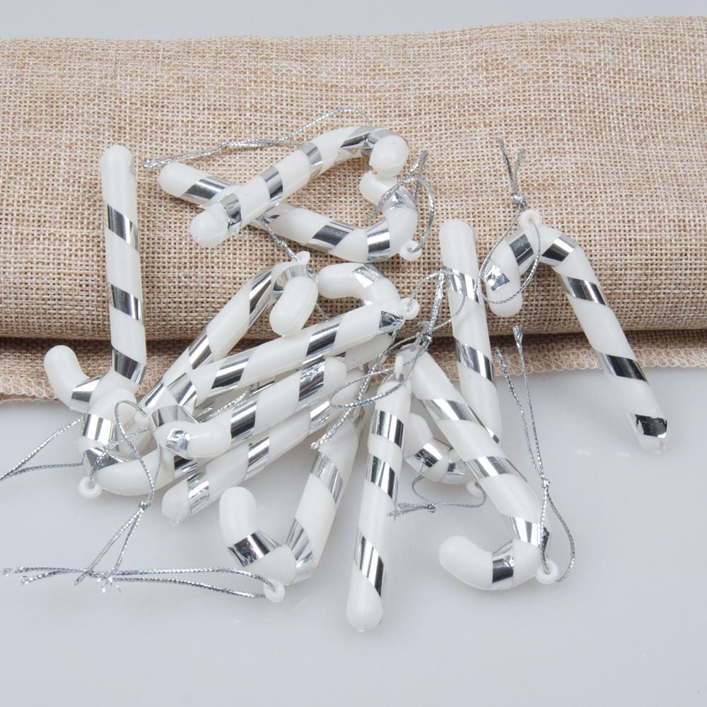 Candy Cane Christmas Ornaments, 24-Piece Festive Set