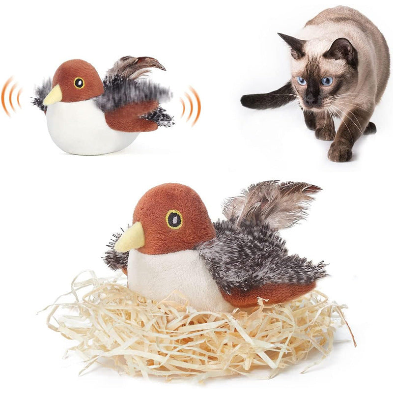 Interactive Flapping Bird Cat Toy for Active Indoor Play