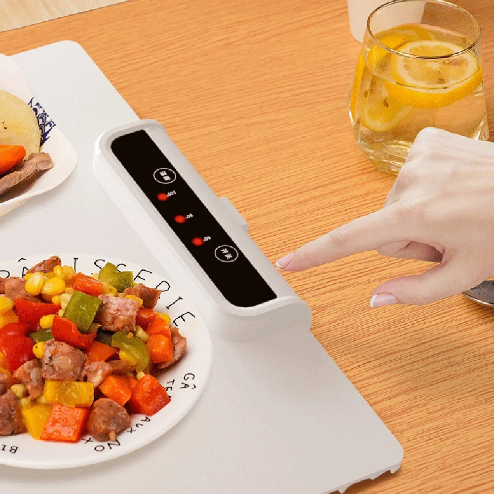 Electric Food Warming Tray, Foldable, Adjustable Heat