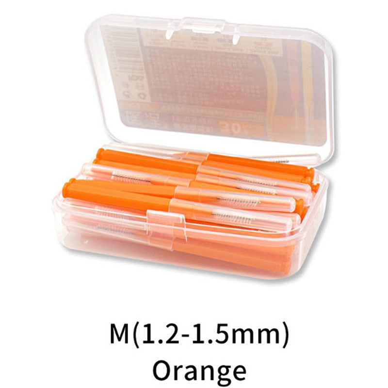30Pcs/set I Shaped Interdental Brush Denta Floss Interdental