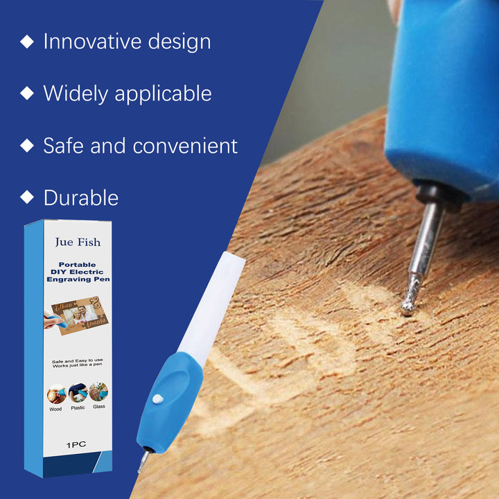 Portable Electric Engraving Pen for DIY Wood Projects