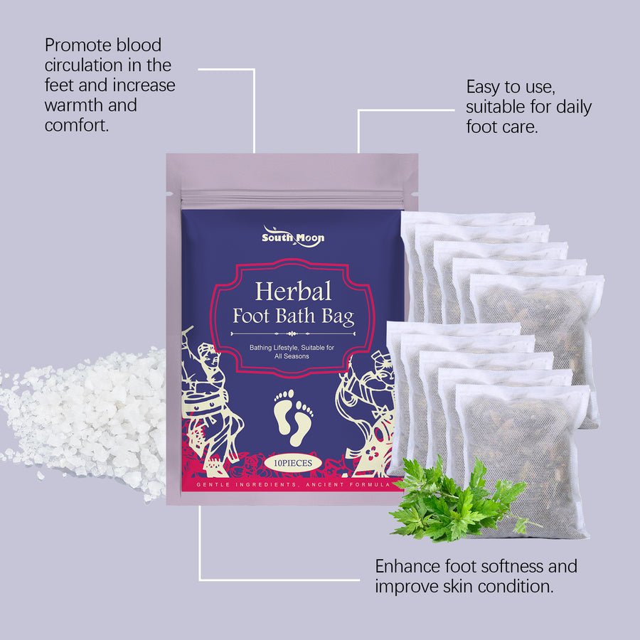 Herbal Foot Soak Bags for Tired, Cold Feet Relief
