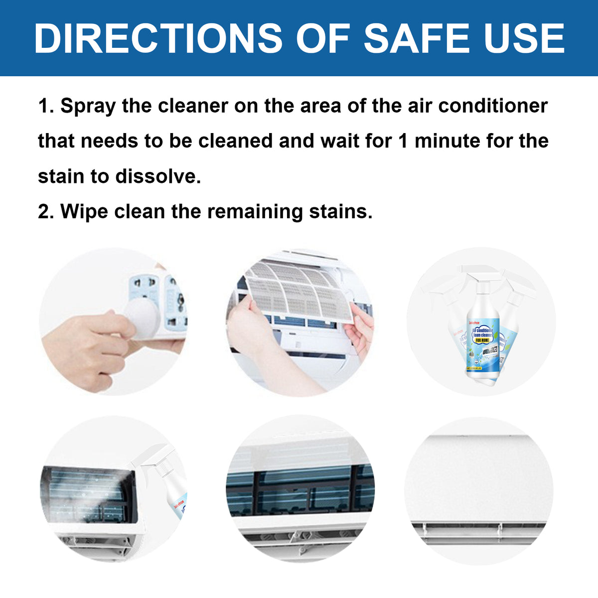Air Conditioner Foam Cleaner for Home Odor Removal