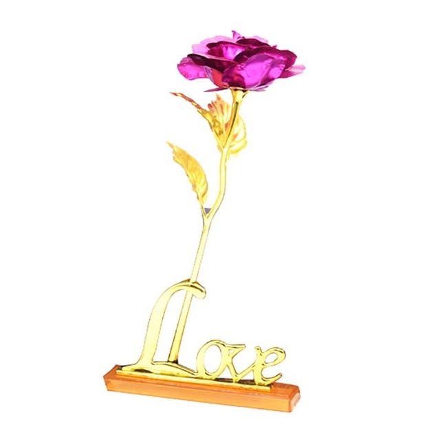 Artificial Golden Rose Gift for Lasting Romantic Memories