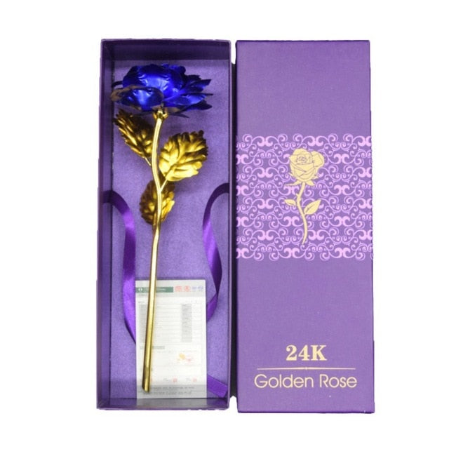 Artificial Golden Rose Gift for Lasting Romantic Memories