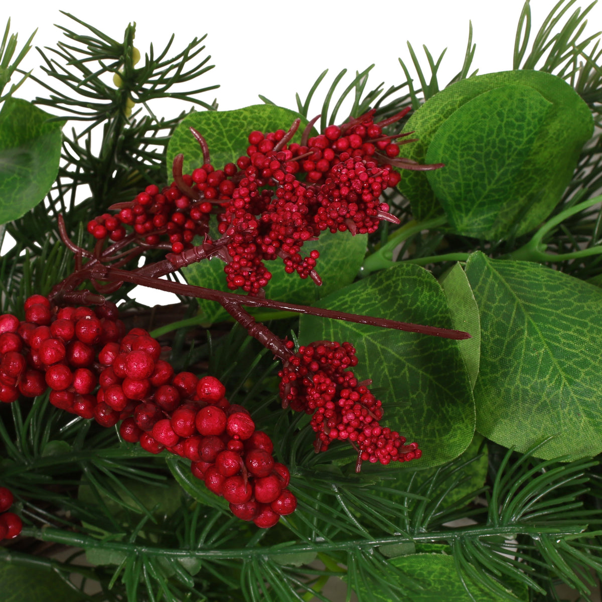 25.5-Inch Holiday Berry Wreath for Festive Entryways