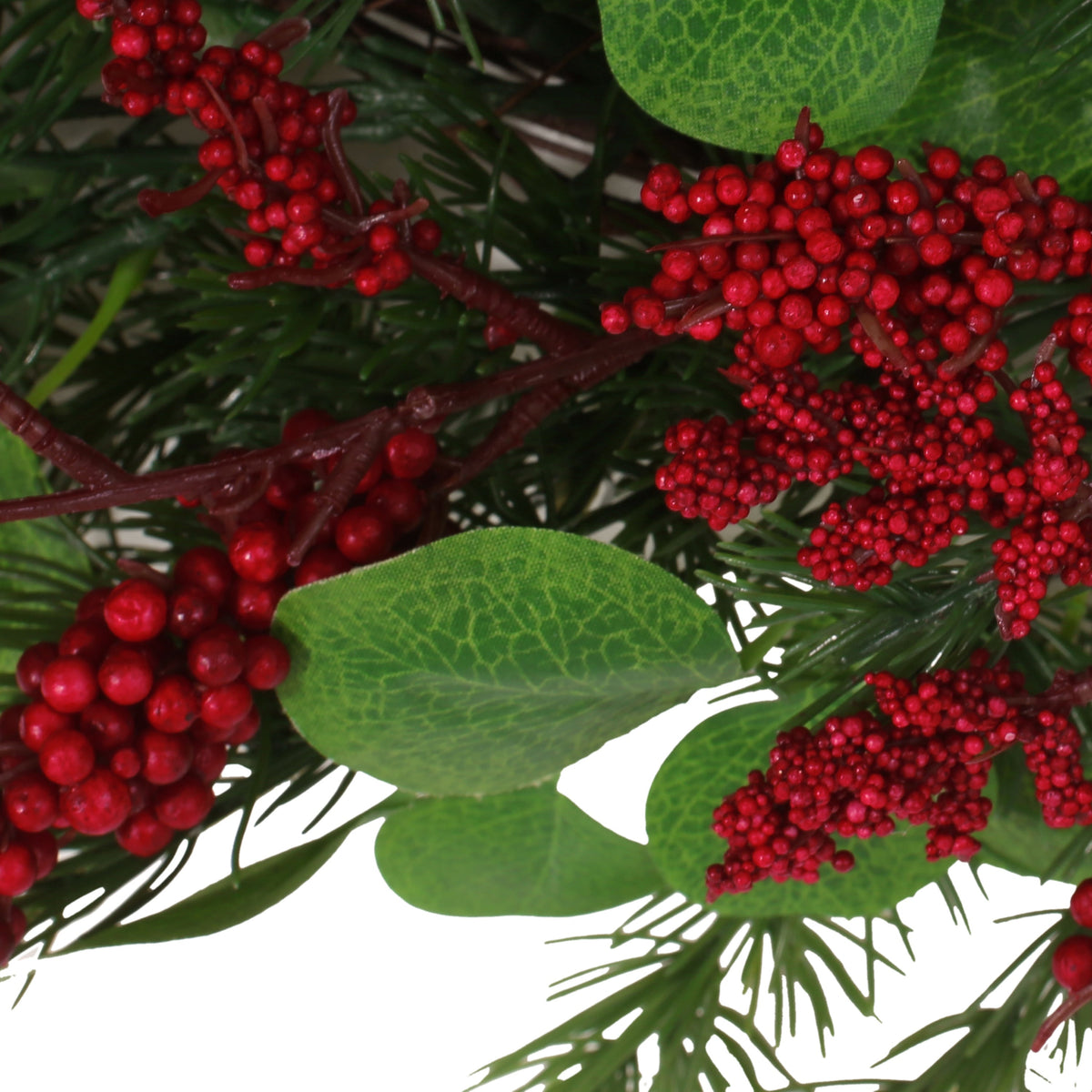 25.5-Inch Holiday Berry Wreath for Festive Entryways