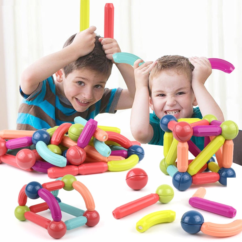 Magnetic Building Blocks for Creative STEM Construction