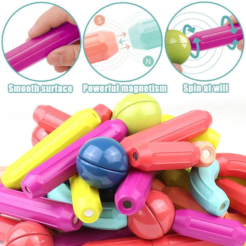 Magnetic Building Blocks for Creative STEM Construction