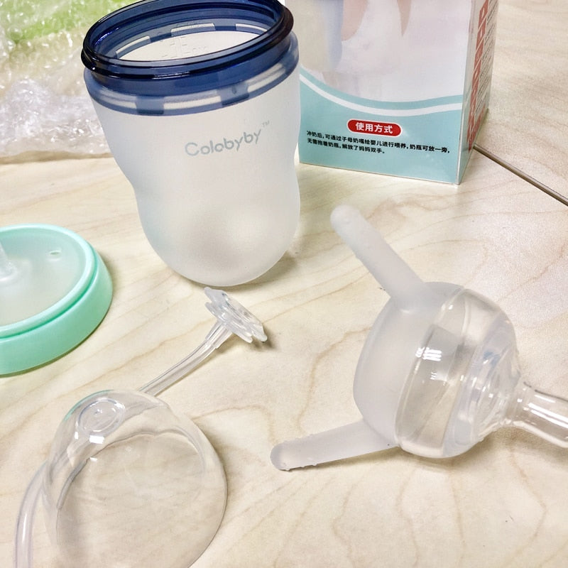 Silicone Sippy Cup 250ml for Independent Baby Drinking