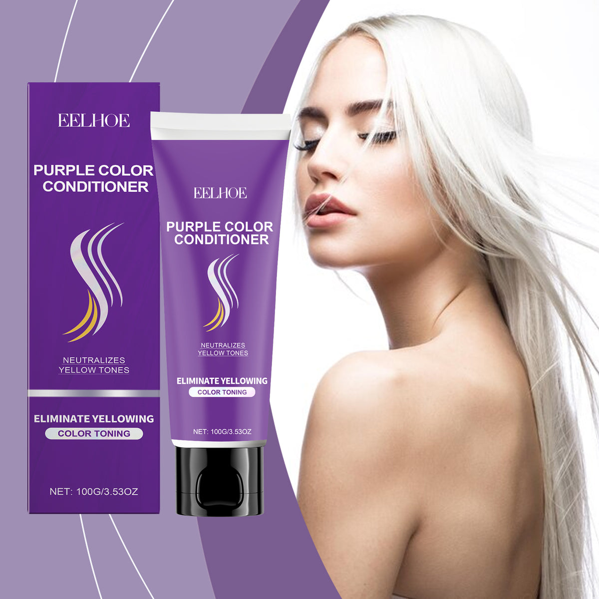 Purple Conditioner for Blonde Hair | Cool, Glossy Color
