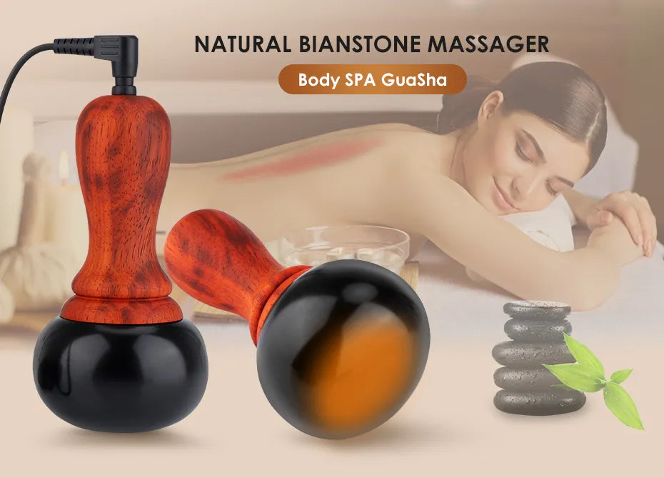Electric Gua Sha Massager — Far‑Infrared Bian Stone