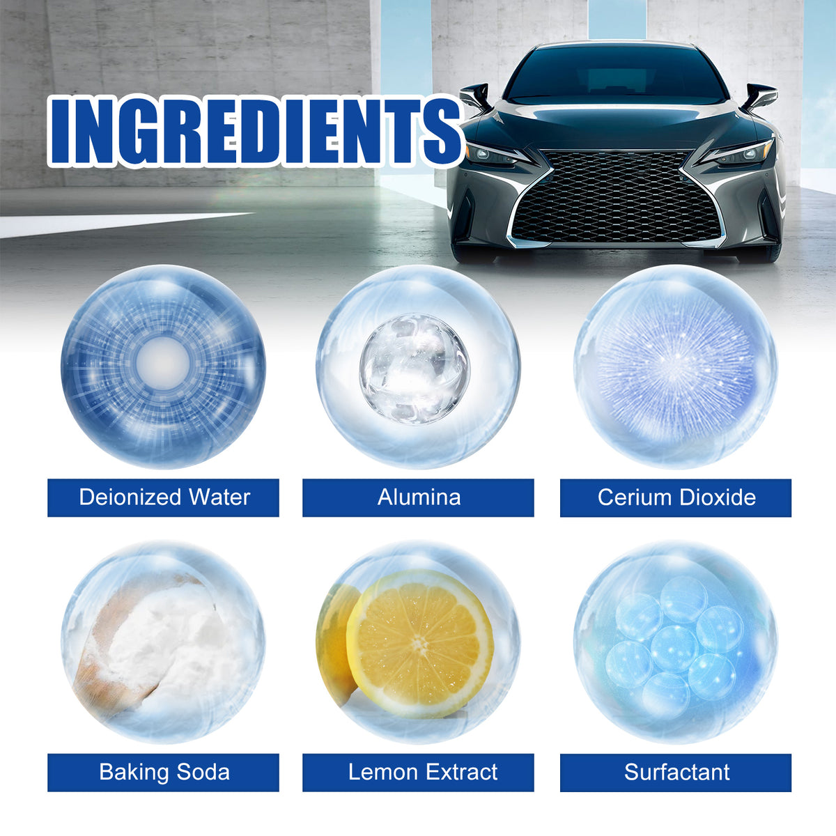 Car Windshield Oil Film Cleaner for Clearer Glass View