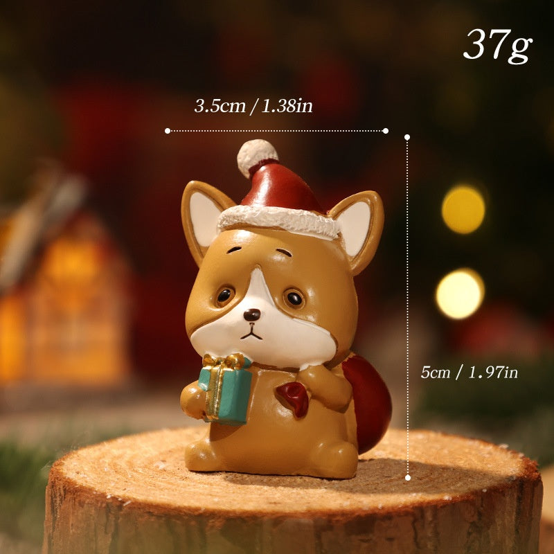 Christmas Reindeer Figurine for Festive Tabletop Decor
