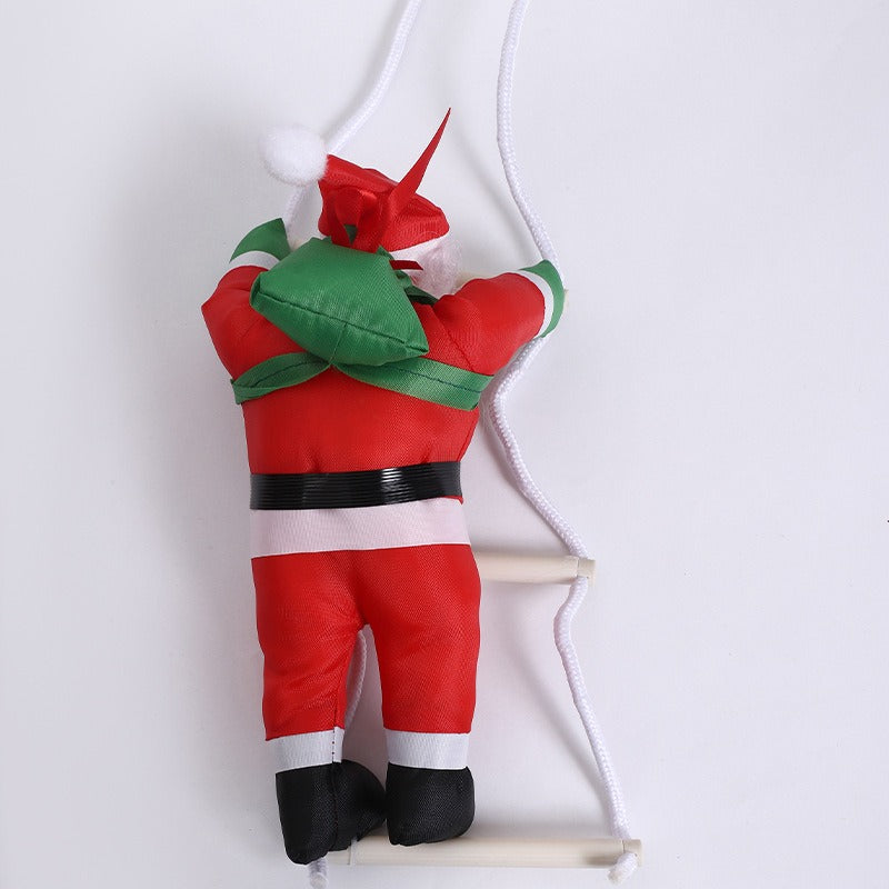 25cm Santa Ladder Christmas Decoration for Small Spaces