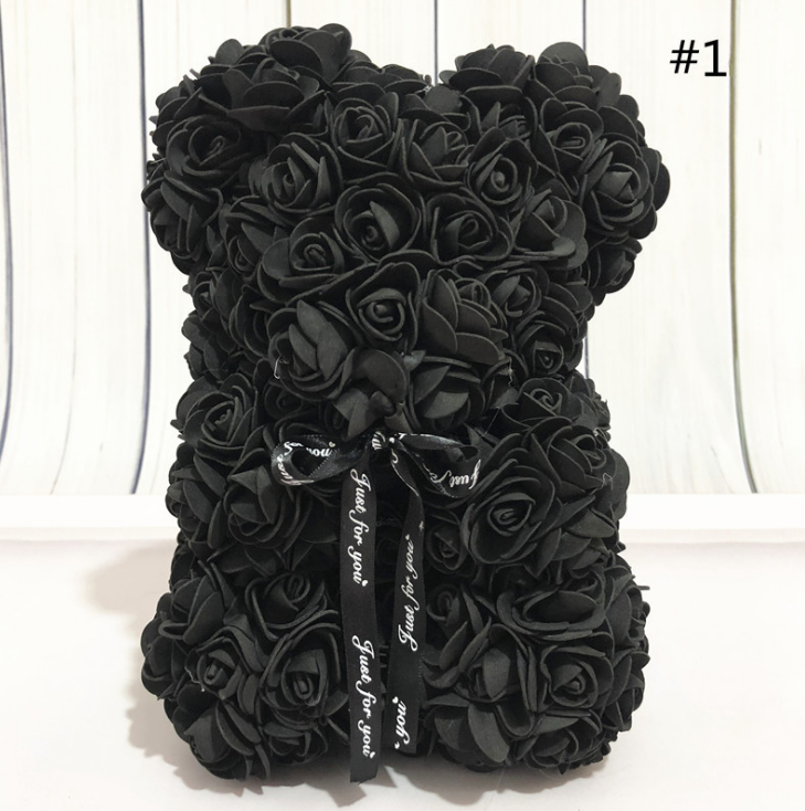 Artificial Rose Teddy Bear Gift – Lasting Keepsake